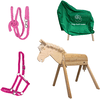 Helga Kreft Set de caballo de madera para jardín Tamme rosa