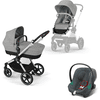 cybex GOLD Stone 3 in 1 reiswandelwagen Eos Lux inclusief baby-autostoeltje Aton B2 Grijs