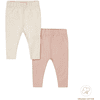 Dirkje white Leggings 2-pack /rosa