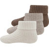 Ewers Socken 3er Pack Rippe/Umschlag