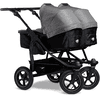 tfk silla de paseo gemelar Duo 2 con ruedas de aire Premium gris