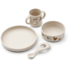 LIEWOOD Vivi set de vaisselle en silicone farm/ sandy 