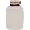 fashy® Wärmflasche 2 Liter mit Rollkragenbezug in beige