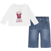 BRIGHT WHITE Conjunto de camiseta y pantalón Levi's®,