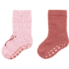 Sterntaler Calcetines ABS doble pack fawn powder pink melange  