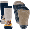 Ewers Ponožky Stopper SoftStep 2-pack horse/ horseshoe navy/dark beige melange 