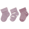 Sterntaler Chaussettes premier âge pack de 3 violet pâle  