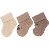 Sterntaler Chaussettes premier âge pack de 3 renard nature melange  