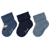 Sterntaler Lot de 3 chaussettes pour bébé Animaux bleu moyen