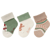 Sterntaler Chaussettes de bébé pack de 3 Noël eucalyptus