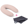 doomoo Pack coussin d'allaitement Buddy Cloudy Pink châle Mom´N Play Tetra Grey