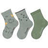 Sterntaler Calcetines pack de 3 animales del bosque verde piedra 