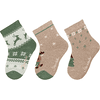 Sterntaler Calcetines 3-pack Navidad beige melange 