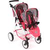 Silla de paseo tándem BAYER CHIC 2000 "TWINNY", coral