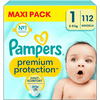 Pampers Protection Newborn Premium-vaipat, koko 1 2-5kg, maxi-pakkaus (1x 112 vaippaa).