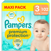 Pampers Pannolini Premium Protection, taglia 3 midi 6-10 kg, confezione maxi (1x 102 pannolini)