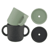 lille VILDE Tazza con coperchio Rainbow in verde