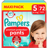 Pampers Couches culottes Premium Protection Pants taille 5 12-17 kg maxi pack 1x72 pièces