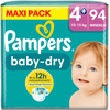 Pampers Baby-Dry bleer, størrelse 4+, 10-15 kg, maxipakke (1 x 94 bleer)