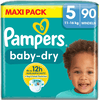 Pampers Baby-Dry bleer, størrelse 5, 11-16 kg, maxipakke (1 x 90 bleer)