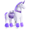 PonyCycle® Unicorno viola con suono e freno, grande