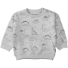 Staccato Sweat-shirt stone chiné à motifs 