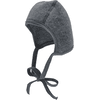 kindsgard Bonnet enfant lacet kaelatig mérinos gris