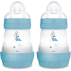 MAM Butelka dla niemowląt Easy Start Anti-Colic matt 2x 160 ml od 0 miesięcy, Dino