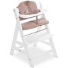 hauck Pack chaise haute enfant évolutive Alpha Plus bois N Pad Deluxe White-Rose