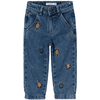 name it Taps toelopende jeans Nmmsilas Donkerblauw Denim