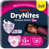 Huggies DryNites Couches de nuit pour filles de 13 ans et plus 3 x 9 pièces