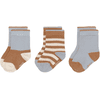 LÄSSIG Chaussettes enfants pack de 3 bleu clair caramel