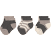 LÄSSIG Chaussettes Sneacker pour enfants, paquet de 3, anthracite taupe