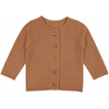 LITTLE Gilet enfant cachemire cognac