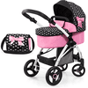 bayer Design Carrozzina City Max combi, nero/rosa