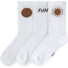 LÄSSIG Kinder Tennissocken 3er Pack Little Gang Run weiß