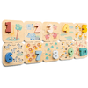 eitech Zahlen Puzzle Set Safari, pastell