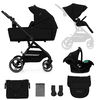 Kinderkraft Wózek dziecięcy YOXI 3w1 Pure Black 