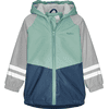 Playshoes Regenjacke mit Fleecefutter grün/grau