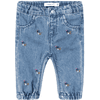 name it Medium Kształtowane dżinsy Nbfrose Blue Denim