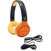 LEXIBOOK Basketbal 2-in-1 Bluetooth® en kabelaansluiting, opvouwbare hoofdtelefoon met veilig volume