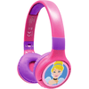 LEXIBOOK Disney Princess 2-i-1 Bluetooth® og kabelforbindelse, foldbare hovedtelefoner med sikker lydstyrke