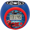 LEXIBOOK Spiderman projectiewekker met LED-kleurverandering en timerfunctie