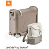 JETKIDS™ BY STOKKE® Aufsitzkoffer BedBox™ Creamy Cappuccino mit Crew BackPack™ White