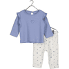 BLUE SEVEN Conjunto bebé camisa + pantalón azul medio