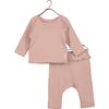 BLUE SEVEN Baby set skjorta + byxor mauve