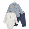 BLUE SEVEN Baby Set 3-tlg. Mittelblau