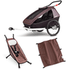 CROOZER Kinderfietskar Kid Vaaya 2 incl. zitunit zonbescherming Blossom Red