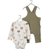 BLUE SEVEN Baby set body + sparkdräkt khaki