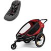 hamax Black Kinderfietskar Outback ONE Rood/ incl. babyzitje voor Outback/Avenida en Traveller 